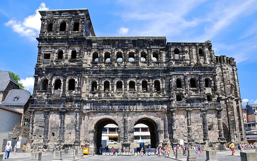The Porta Nigra or Black Gate in Trier